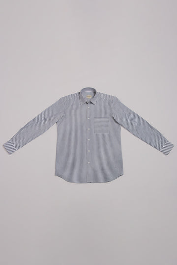 Blue & White Striped Shirt